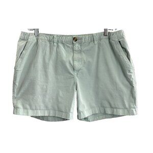 CHUBBIES Women Shorts 5.5 Inseam Zip Up Pockets Sz XXL Green Preppy 62-4